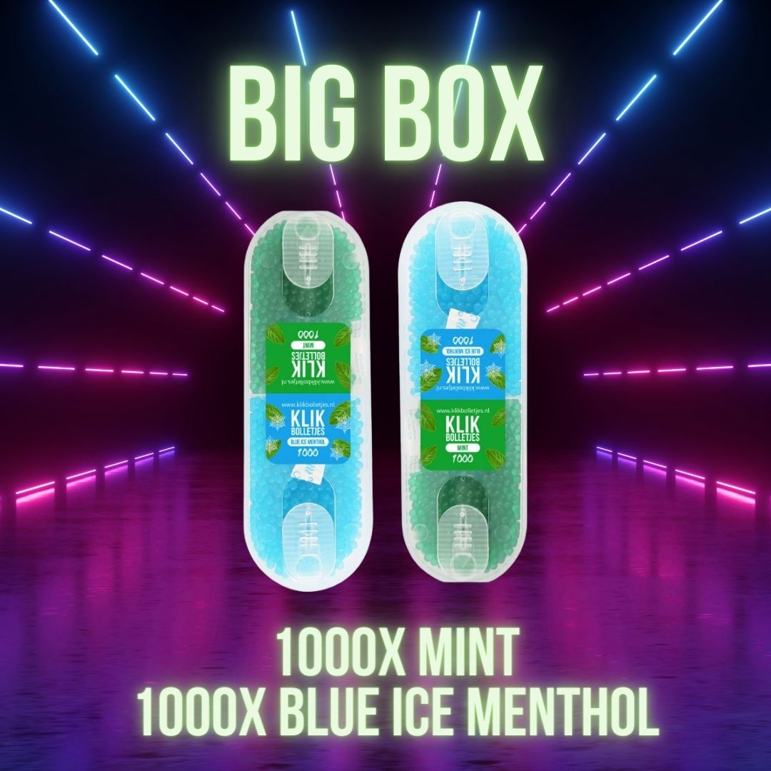 BIG BOX 1000x Mint - 1000x Blue Ice Menthol